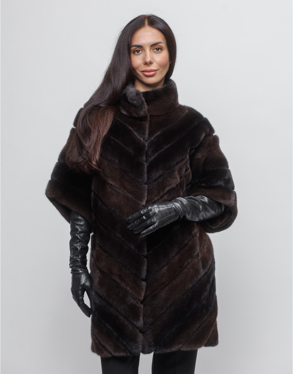 Шуба норковая с укороченным рукавом