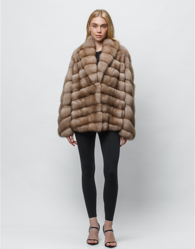 Шуба из меха куницы baum marten