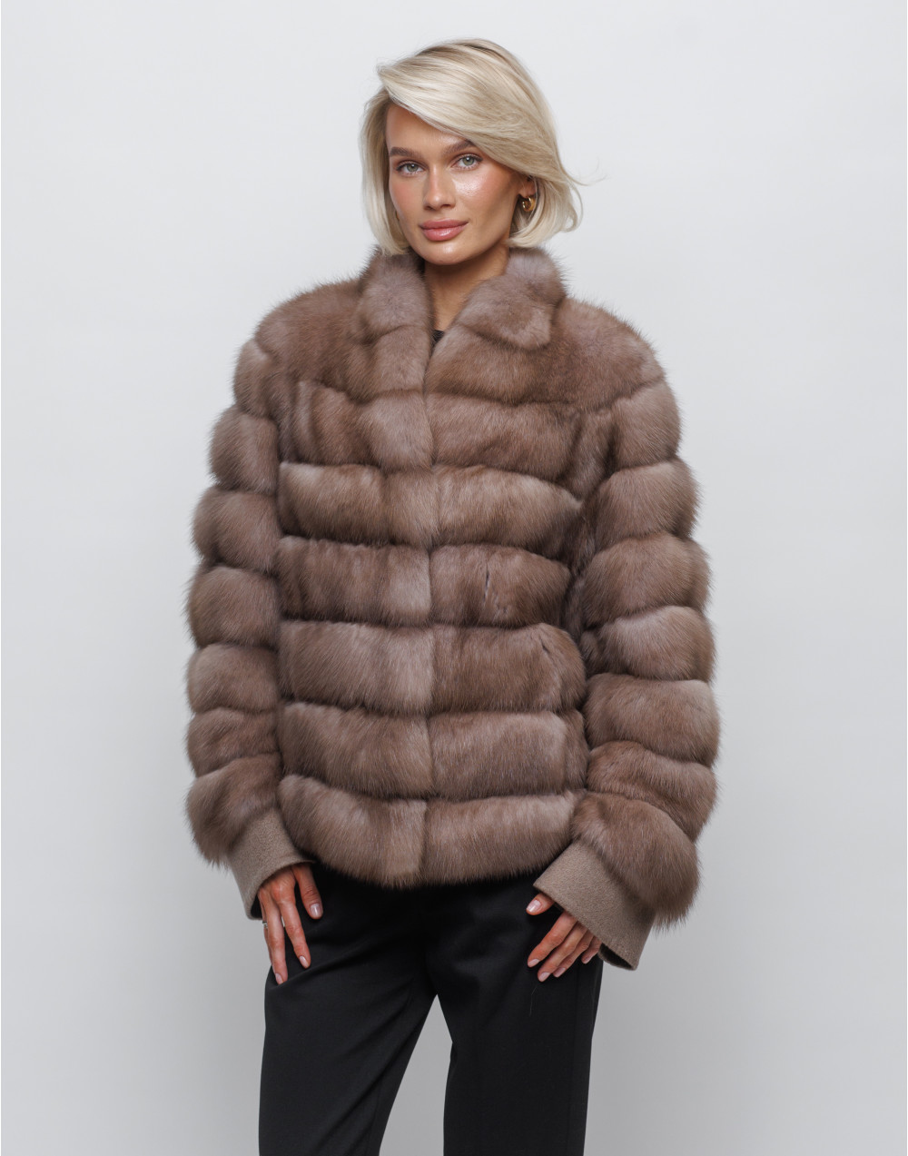 Шуба з хутра куниці baum marten