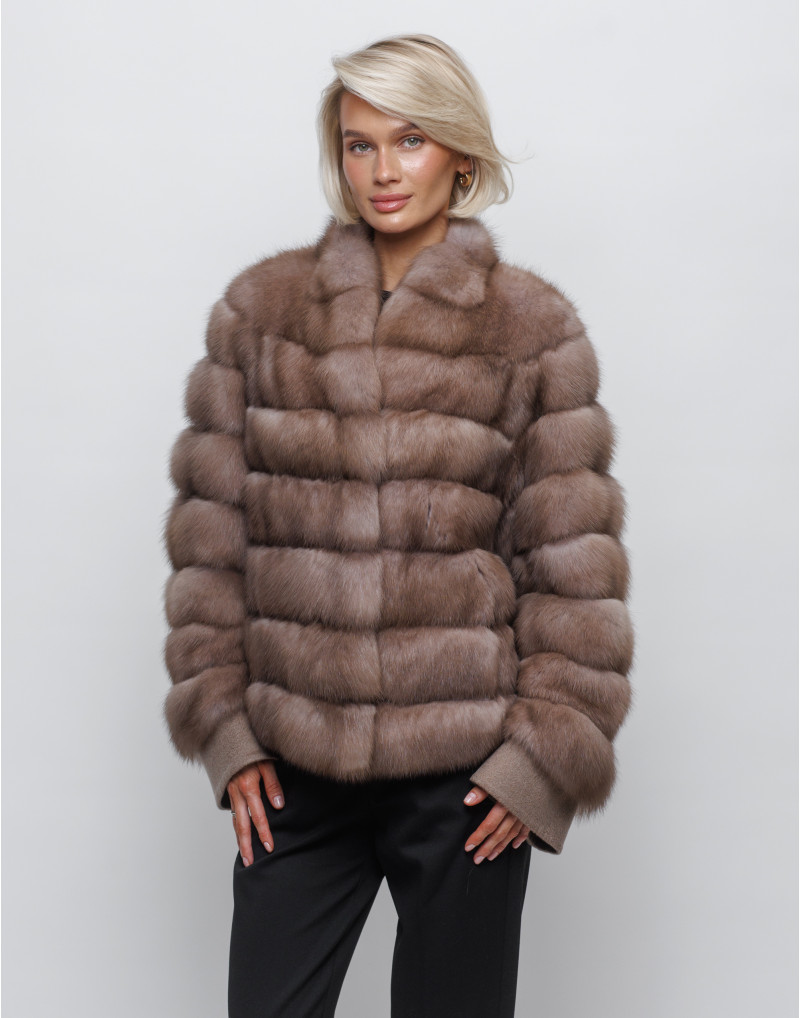 Шуба з хутра куниці baum marten