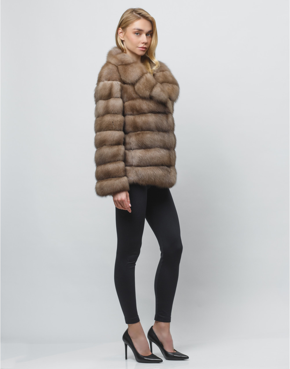 Шуба из меха куницы baum marten