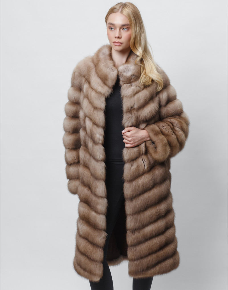 Шуба из меха куницы baum marten